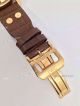 Replica IWC Schaffhausen Watch Coffee surface Yellow Case Brown Leather  (6)_th.jpg